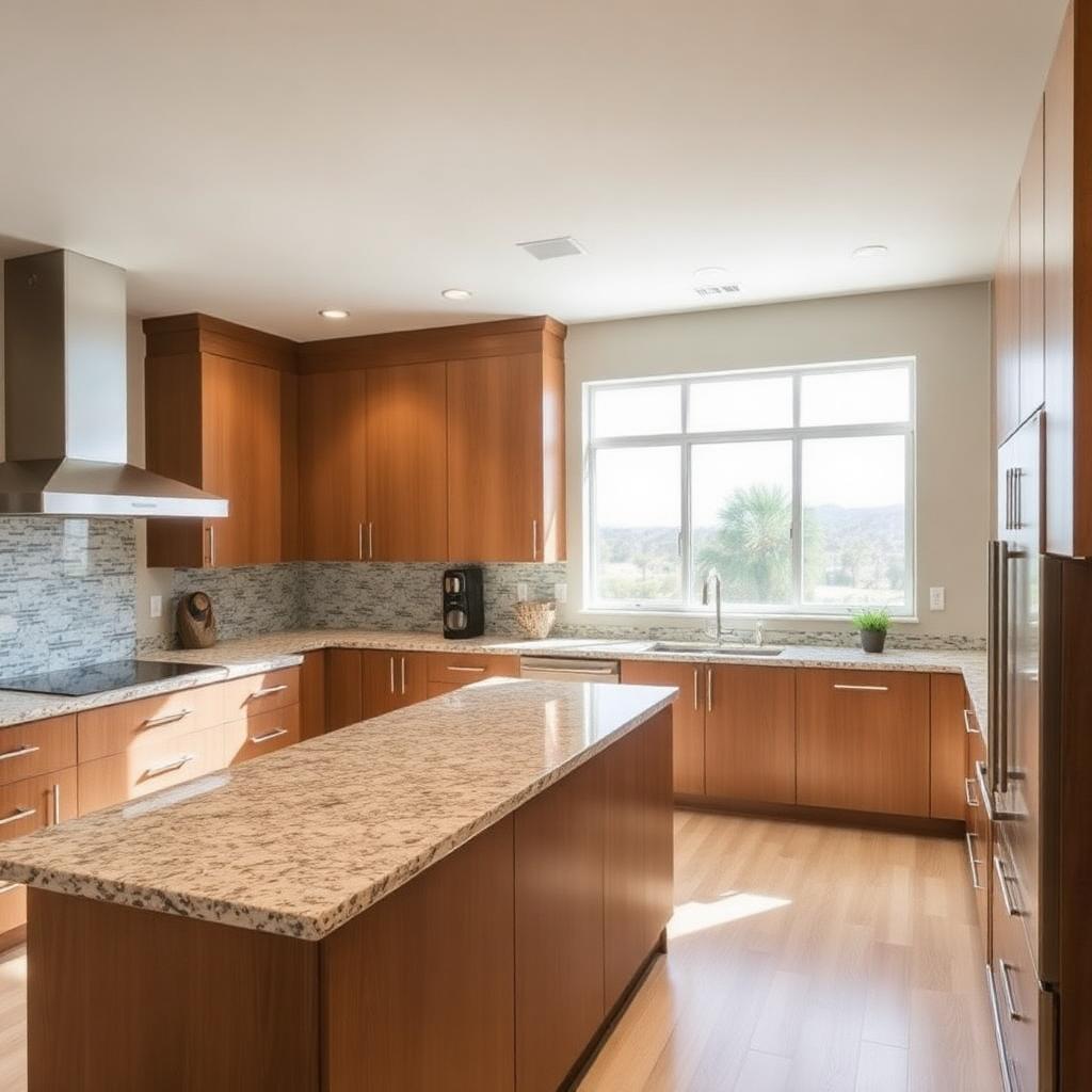 Granite countertops in a Fort Bliss area kitchen near the Exchange