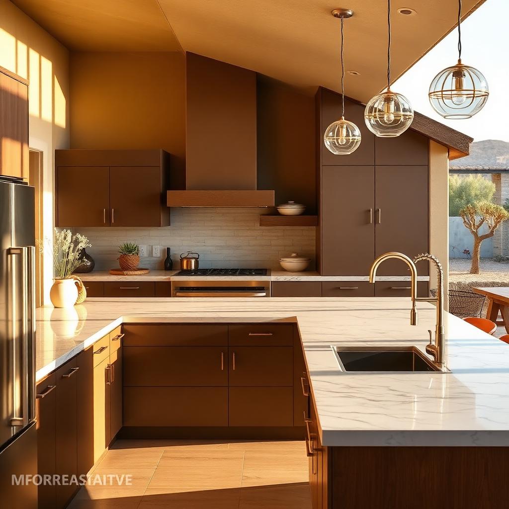 Kitchen countertops in a Northeast El Paso home near Fort Bliss