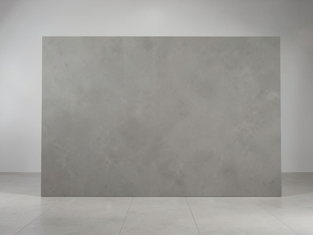 Concrete gray quartz countertop material with a smooth medium gray surface